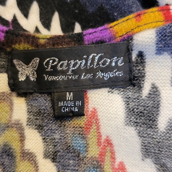 Papillon 3/4 sleeve A line dress Med - Picture 2 of 7